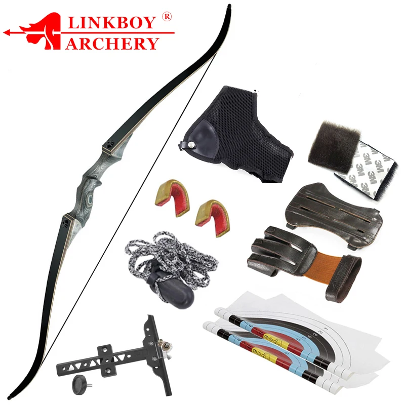 

Linkboy Archery 20-60 фунтов, Рекурсивный лук, левая и правая рука, рандомный ламинированный лук для стрельбы