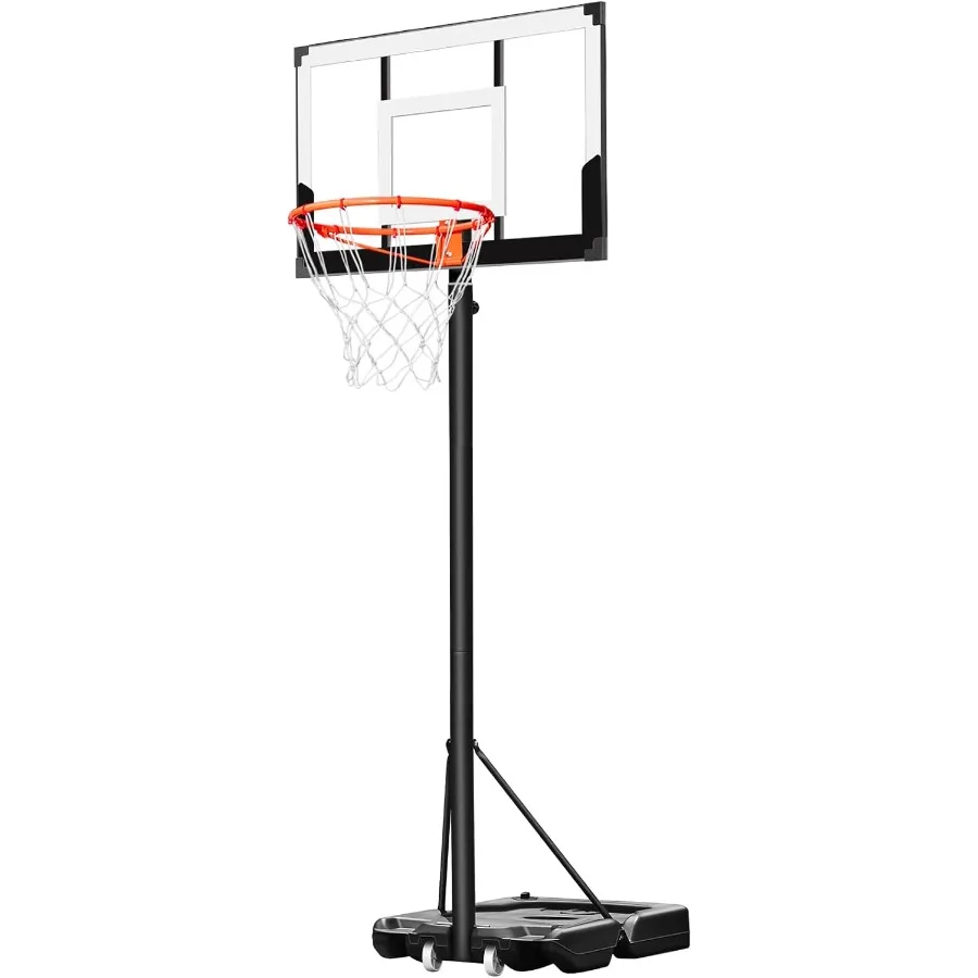 Баскетбольное кольцо HEROPRO, регулируемое 3,310 футов, с 40 небьющимися щитами, портативные баскетбольные ворота для молодежи, подростков, на открытом воздухе, в помещении