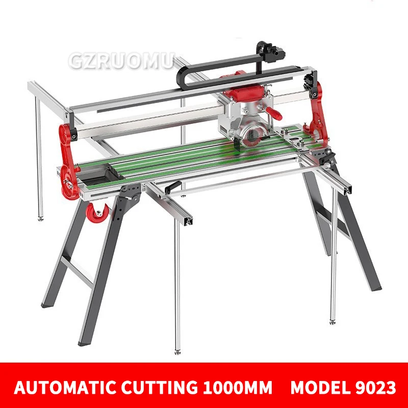 1000mm Full Automatic Electricity Ceramic Tile Skirting Machines 45 Degree 2300W 220V Tile Cutter Double Rail Cutting Machine