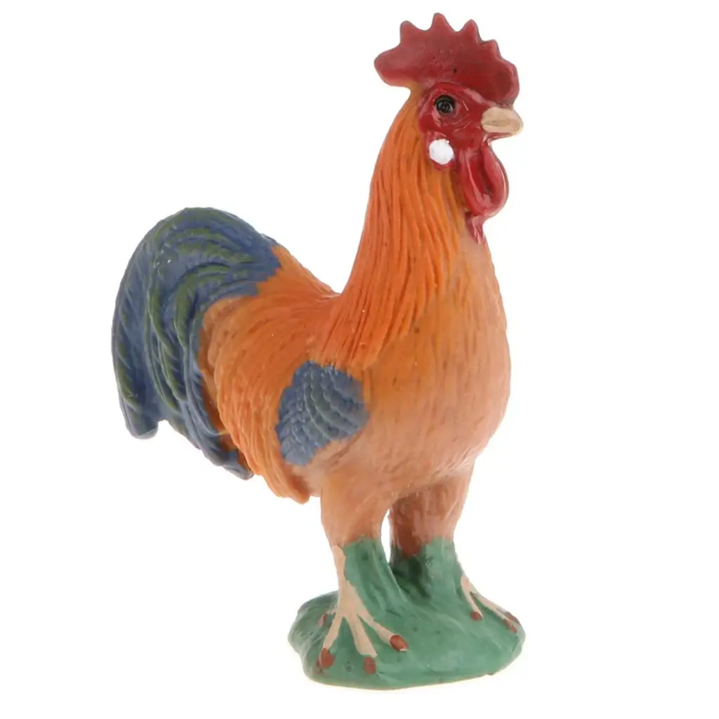 2 figurines en plastique de la ferme dorée, modèle animal, jouet d'apprentissage pour enfants, cadeau