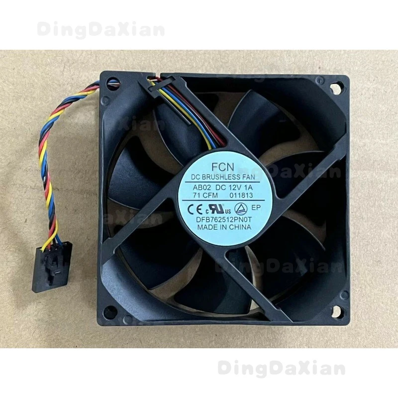 D For FCN DFB762512PN0T Graphics card cooling fan DC12V 1A 4Pin 80*80*25MM