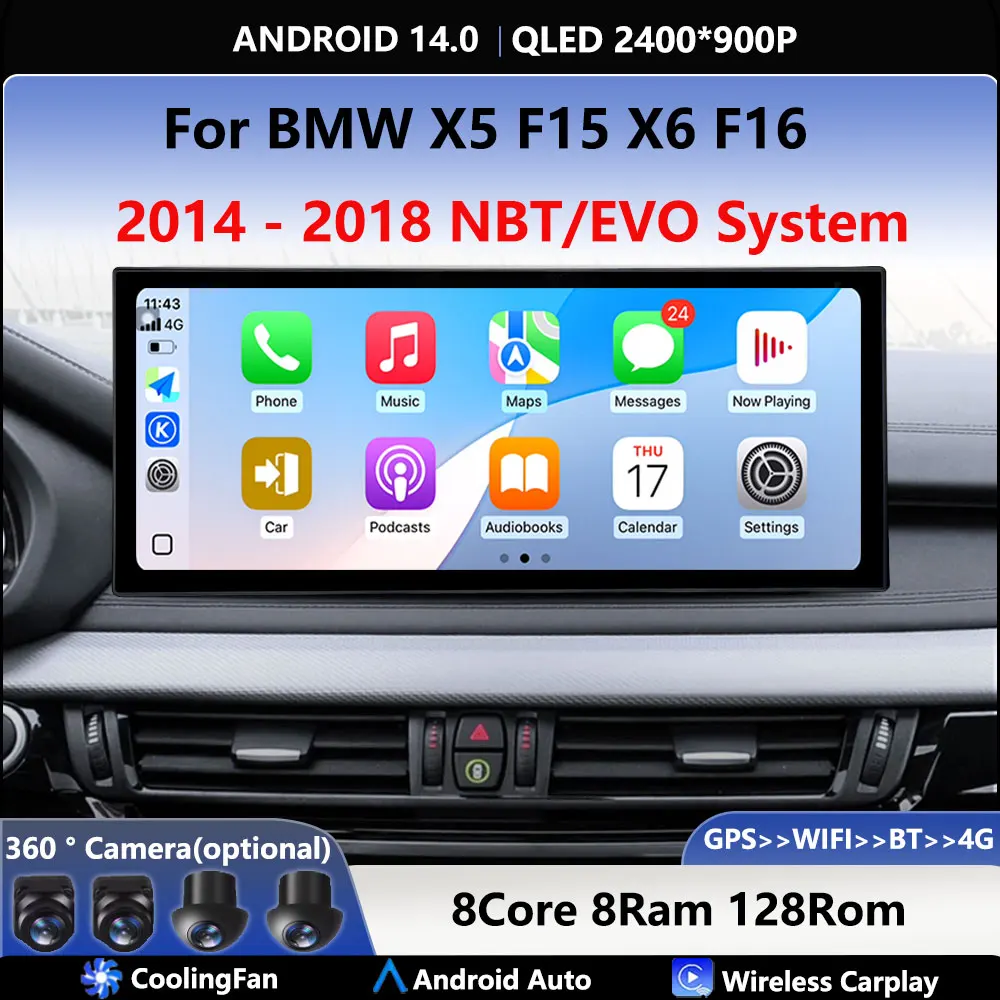 ΠΠ²ΡΠΎΠΌΠΎΠ±ΠΈΠ»ΡΠ½ΡΠΉ ΡΠ°Π΄ΠΈΠΎΠΏΡΠΈΠ΅ΠΌΠ½ΠΈΠΊ-ΠΌΡΠ»ΡΡΠΈΠΌΠ΅Π΄ΠΈΠΉΠ½ΡΠΉ ΠΏΠ»Π΅Π΅Ρ Android 15 GPS-Π½Π°Π²ΠΈΠ³Π°ΡΠΈΡ 4G BT Carplay Auto Π΄Π»Ρ BMW X5 F15 X6 F16 2014-2018 NBT/EVO Π‘ΠΈΡΡΠ΅ΠΌΠ½ΡΠ΅ ΠΈΠ½ΡΡΡΡΠΌΠ΅Π½ΡΡ ΠΠ²ΡΠΎΠΌΠΎΠ±ΠΈΠ»ΡΠ½ΡΠΉ ΡΠ°Π΄ΠΈΠΎΠΏΡΠΈΠ΅ΠΌΠ½ΠΈΠΊ-ΠΌΡΠ»ΡΡΠΈΠΌΠ΅Π΄ΠΈΠΉΠ½ΡΠΉ ΠΏΠ»Π΅Π΅Ρ Android 15 GPS-Π½Π°Π²ΠΈΠ³Π°ΡΠΈΡ 4G BT Carplay Auto Π΄Π»Ρ BMW X5 F15 X6 F16 2014-2018 NBT/EVO Π‘ΠΈΡΡΠ΅ΠΌΠ½ΡΠ΅ ΠΈΠ½ΡΡΡΡΠΌΠ΅Π½ΡΡ