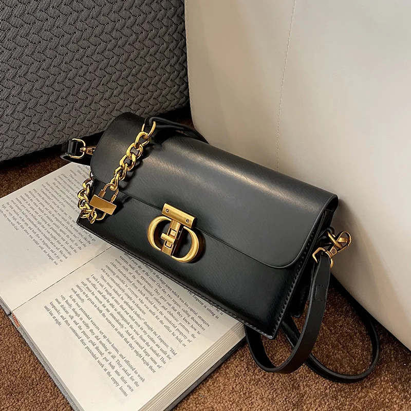 

2025 Hot-Selling! Women’s Simple Lock Small Bag - Premium Retro Autumn Winter, Underarm Crossbody Shoulder