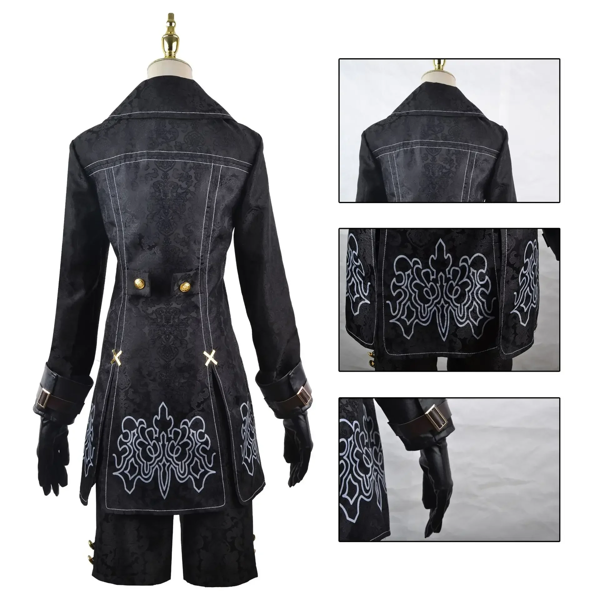 Nier Automata Costume Cosplay Yorha 9S No.9 Type S Outfit Games Suit Men Role Play Costumes Halloween Party Fancy