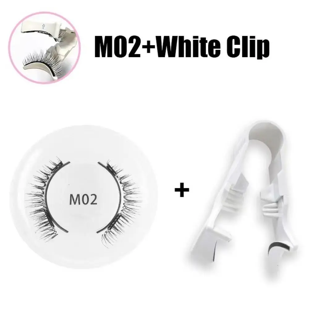 Magnetic Magnetic False Eyelashes DIY Glue Free Magnetic Eyelashes with Clip Makeup Individual False Eyelash Clusters Female