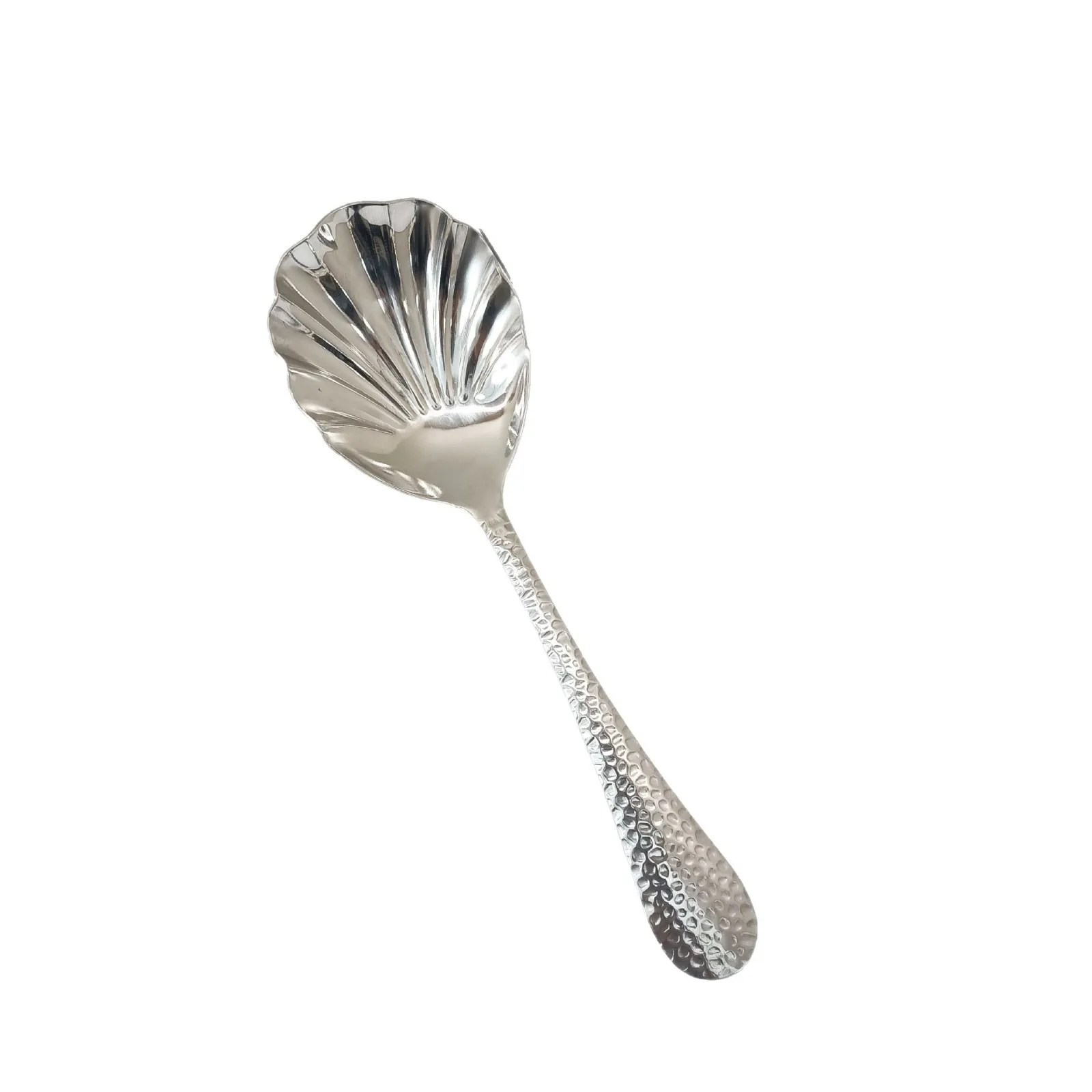 

YJQ 2PCS stainless steel common spoon shell hammer light luxury spoon home restaurant hotel dining spoon