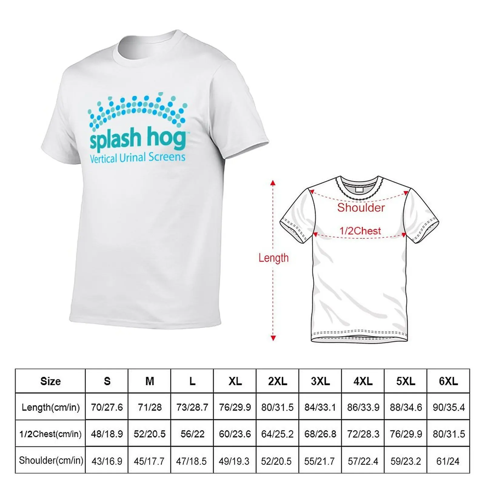 Splash Hog - Vertical Urinal Screens T-Shirt t shirt for man t shirts cotton 100% T-Shirt