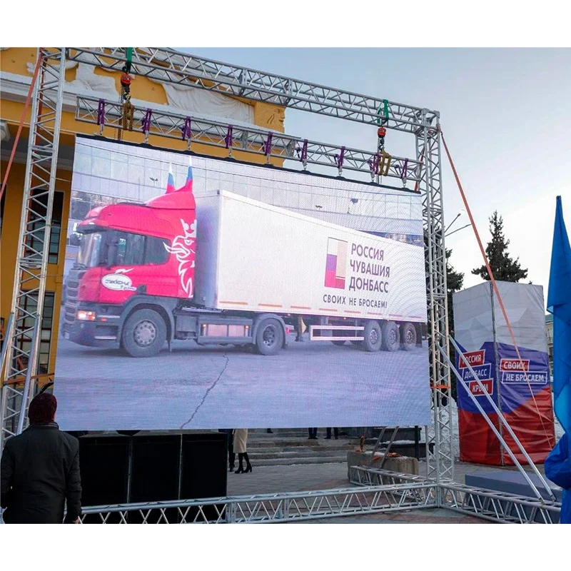 【High Quality】4K Display Panel Stage LED Screens Outdoor P3.91mm Aluminum Die Casting Cabinet LED Video Wall For Weddings Exhib