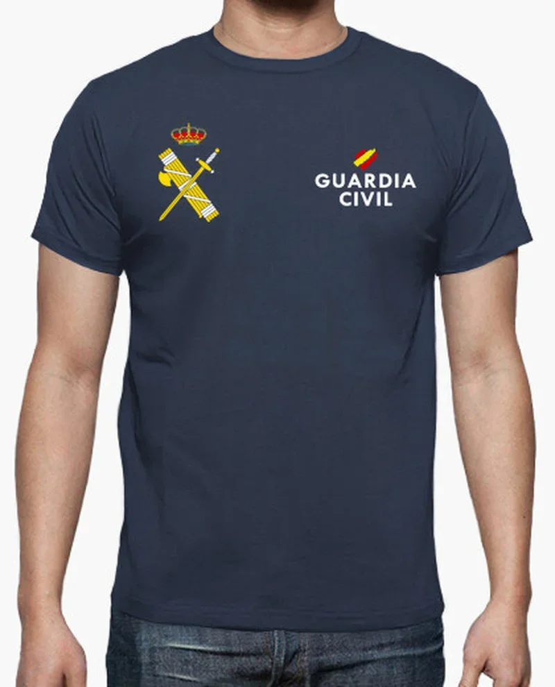 Hot Sale Summer Short Sleeve Casual Cotton O-Neck T Shirt Spanish Civil Guard Guardia Men T-Shirt New men clothing Size S-5XL