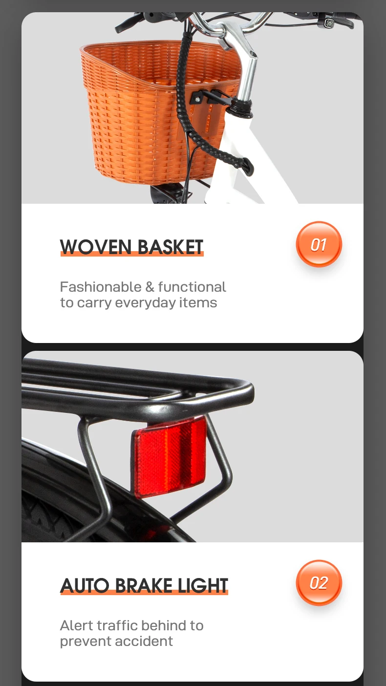 DYU C6 Elektrofahrrad 26 Zoll 250W All-Terrain-Elektrofahrrad 36V 12,5AH Batterie Elektrofahrräder für den Stadtverkehr – Detail 11