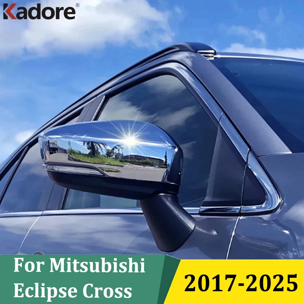 

For Mitsubishi Eclipse Cross 2017 2018 2019 2020 2021 2022-2025 Chrome Side Door Rearview Mirror Cover Trims Car Accessories
