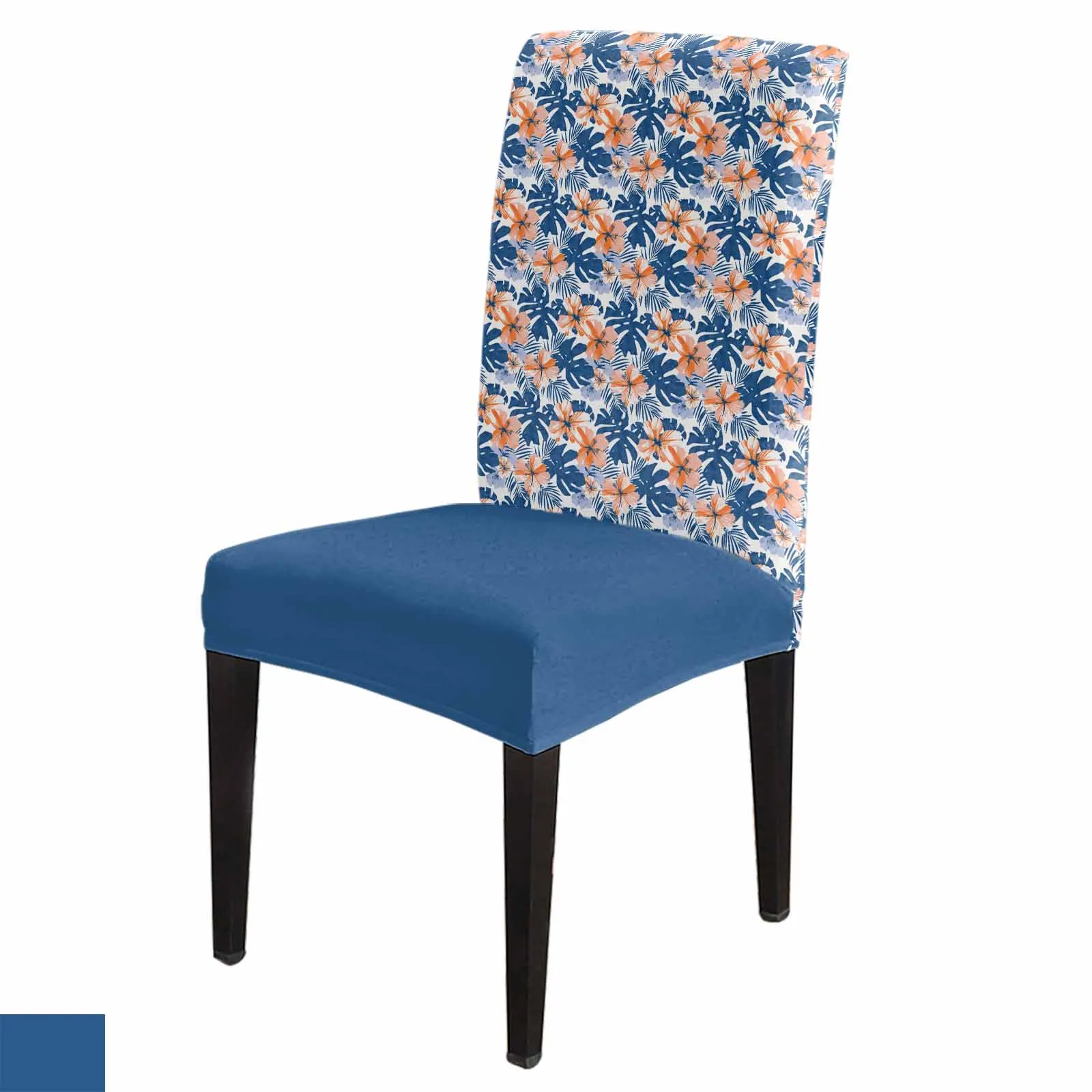 

Tropical Leafy Turtle Backed Plant 4/6/8PCS Spandex Elastic Chair Case For Wedding Hotel Banquet Dining Room
