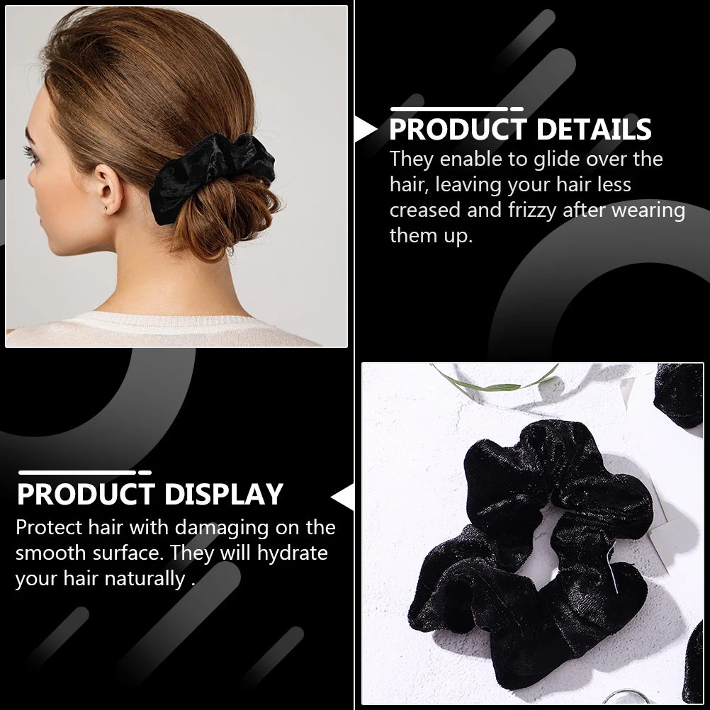 

8 Pcs Velvet Hair Ring Women Ties Rope Womens Accessories for Fabric Ponytail Holders Women's