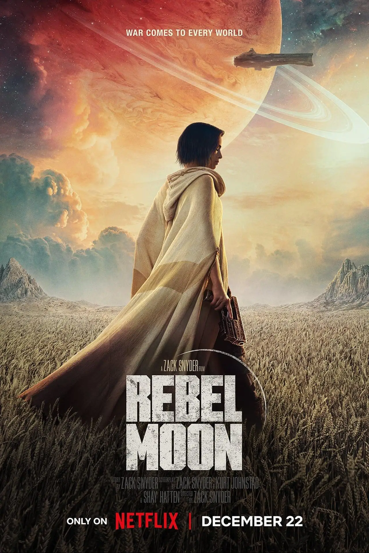 Movie Rebel Moon Wall Sticker, A Child of Fire, 2023, Posters, Prints, Home Decor, Bar, Cafe, Art Painting