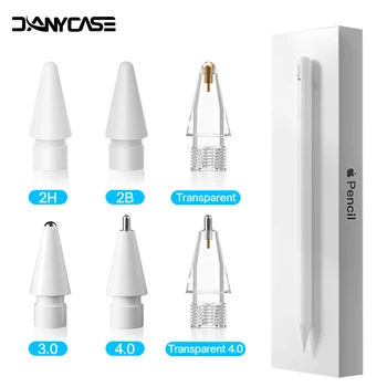 Apple Pencil 用の新しいチップ Apple Pencil 用チップペン先第 1 世代第 2 世代 1 第 2 世代鉛筆交換用チップ 2H 2B 4.0 透明ペン先