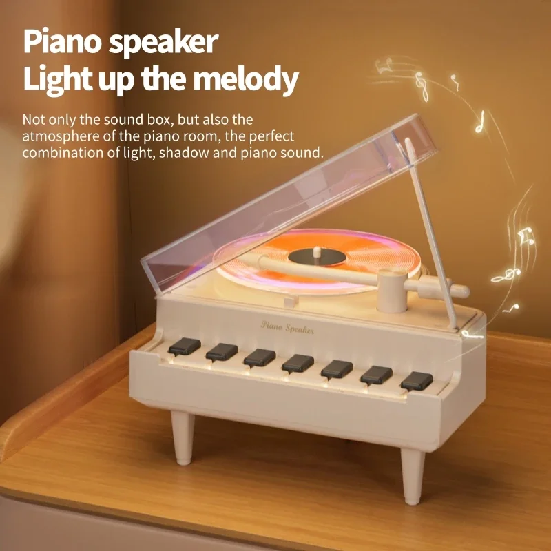 Originality Piano Bluetooth Speakers Birthday Gift for Girls Girlfriend Best Friend Classmate Little Friend Surprise Selection