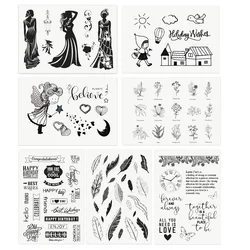 Rose Elf Silicone Rubber Clear Stamp DIY Decoration Journal Vintage Craft Scrapbooking Photo Album Card Making Retro Stamps