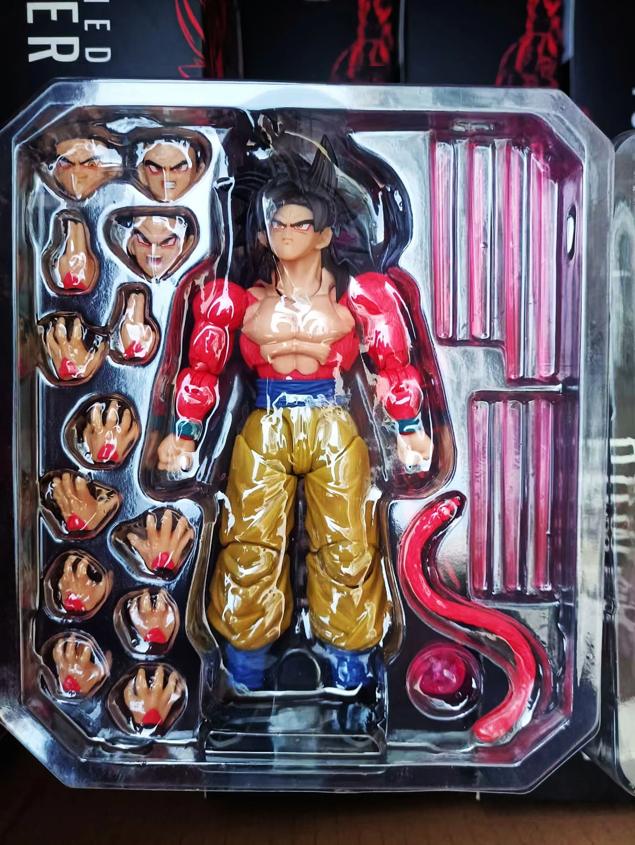 

Spot Demoniacal Fit Anime Dragon BallZ Wild Force Power And Space-Time Ranger Version Goku Movable Model Action Figure Toy Gift