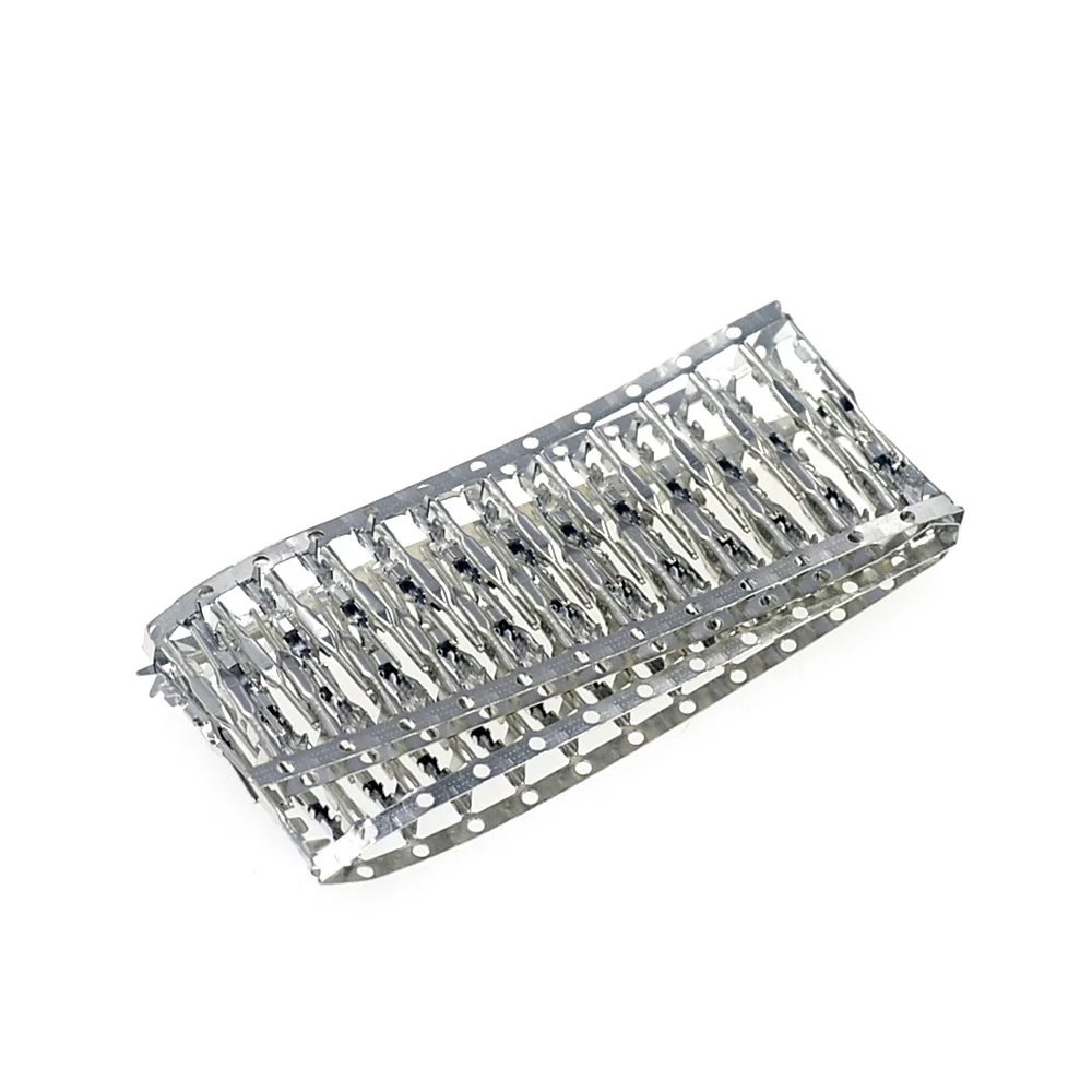 100PCS Dupont Connector 2.54mm Jumper Wire Cable Pin Connector Terminal Male Pin Connector for Housing Jumper