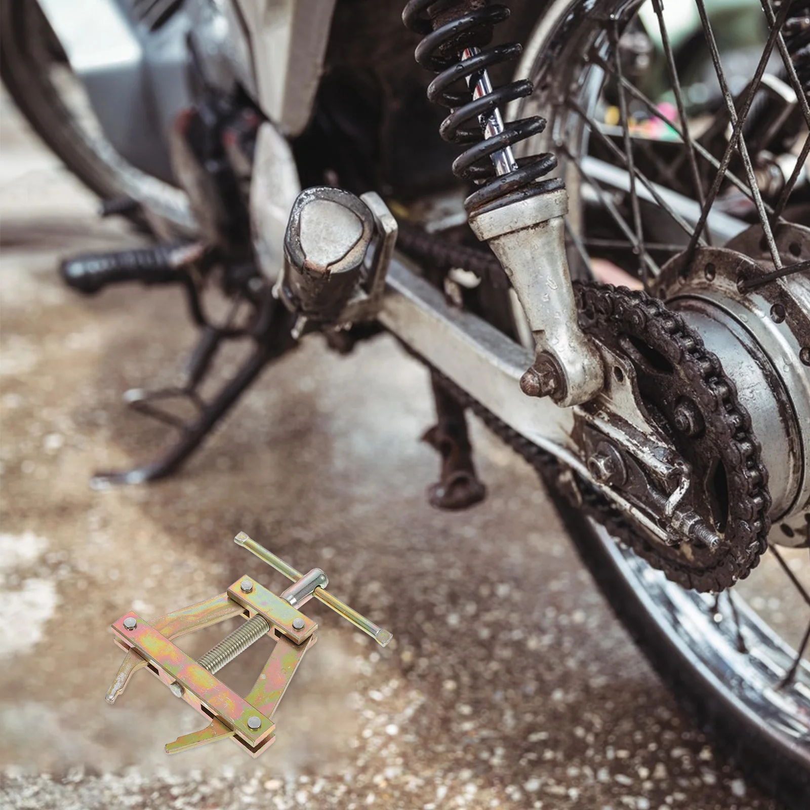 

Motorcycle Chain Regulator Golden Roller Chain Adjuster Lightweight Metal Tensioner for Motorcycle Safety Metal Tensioner