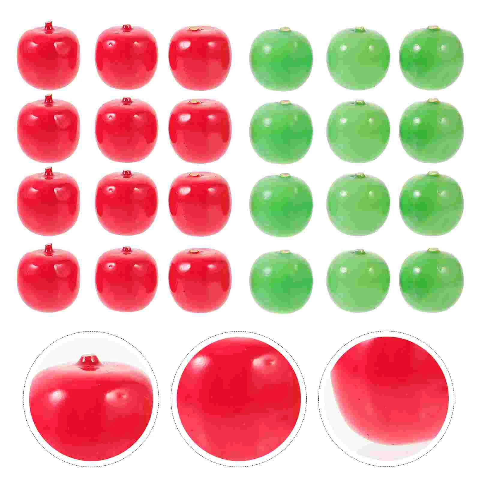 

100 Pcs Simulation Artificial Red Delicious Apples Christmas Fruit Decor Foam Mini Green Fall Pumpkin Autumn