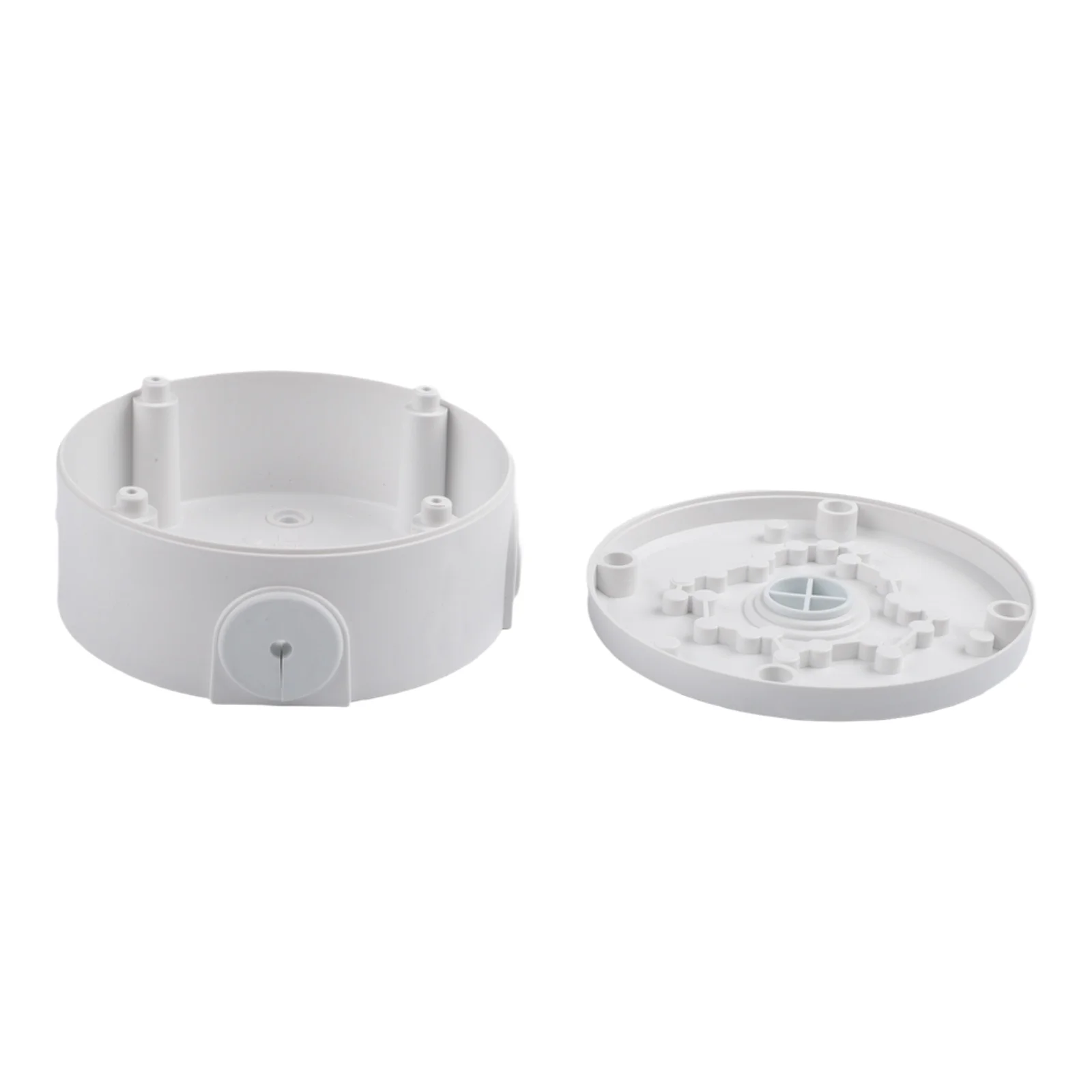 4Pcs Waterproof Hemispherical Camera Junction Box in ABS Providing Protection and Spacious Cable Management for Cameras