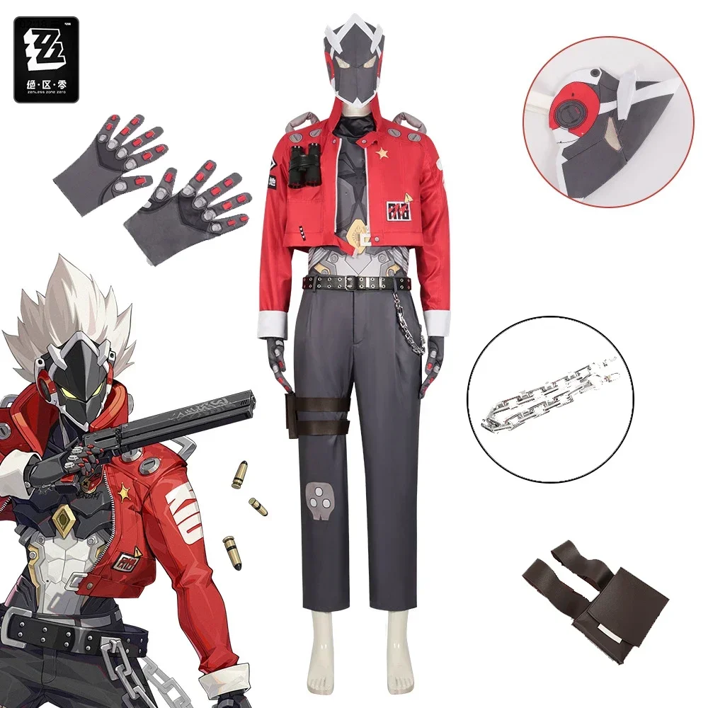 Bily the Kid Cosplay Costume Game Zenless Zone Zero Bily the Kid Cosplay Costume Anime Halloween Costume Role Play Outfit Men