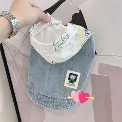 Denim Dog Clothes Cowboy Pet Dog Coat Puppy Clothing For Small Dogs Jeans Jacket Dog Vest Coat Puppy Outfits Cat Clothes XS-2XL