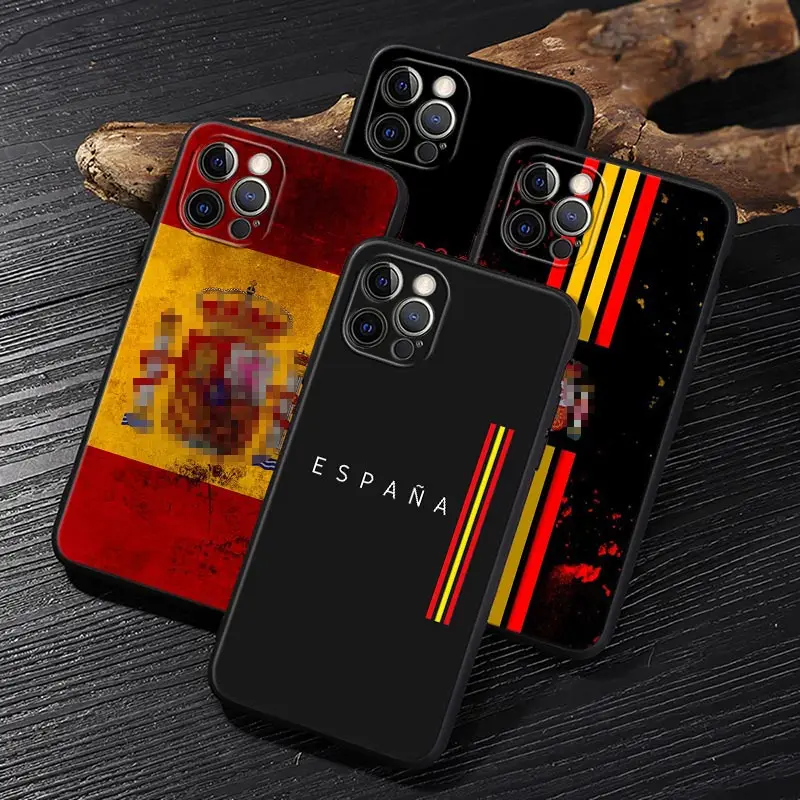 Coat of Arms ESPANA Spain Flag Funda For iphone 14 Case For iPhone 11 12 13 Mini 14 Pro Max XS 15 7 8 Plus 6S SE Case Soft Cover