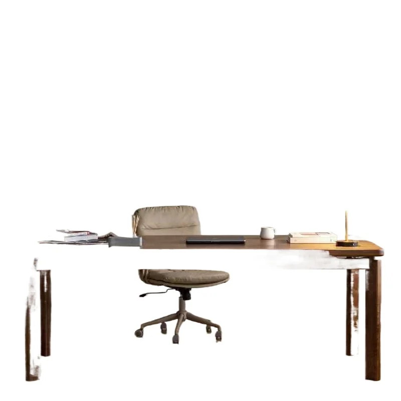 

North American black walnut desk office large board table study workbench