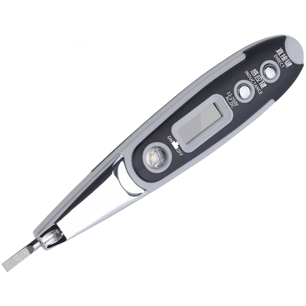 Digital Display Non For Contact Voltage Tester Pen 12-250V AC DC Circuit Detector With LED Light For Electrical Wire Breakpoint