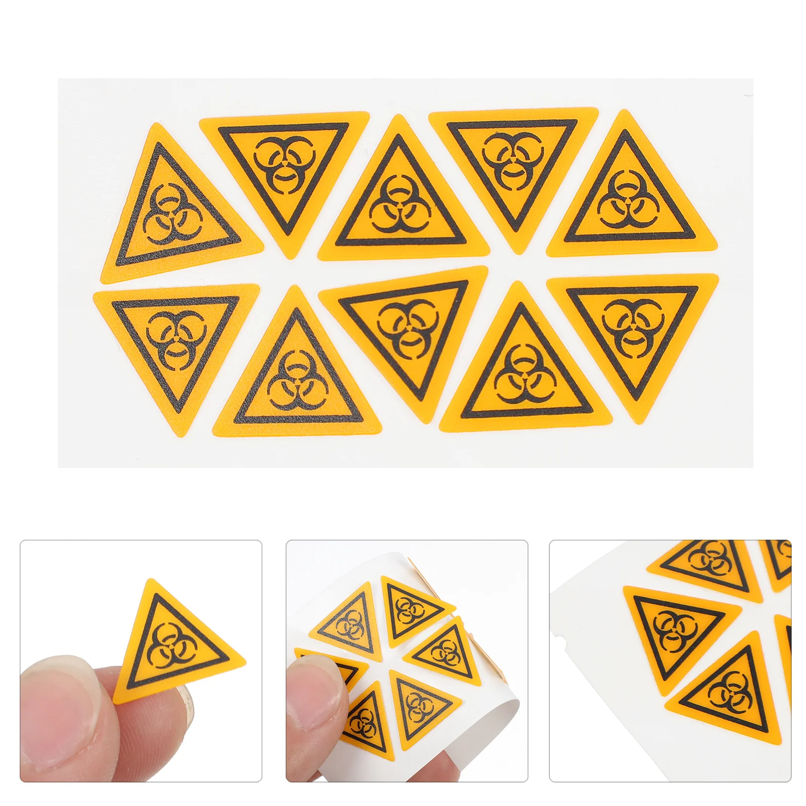 10Pcs Infection Caution Label Warning Sticker Laboratory Safety Sign Decals for Labs Caution Sign Sticker