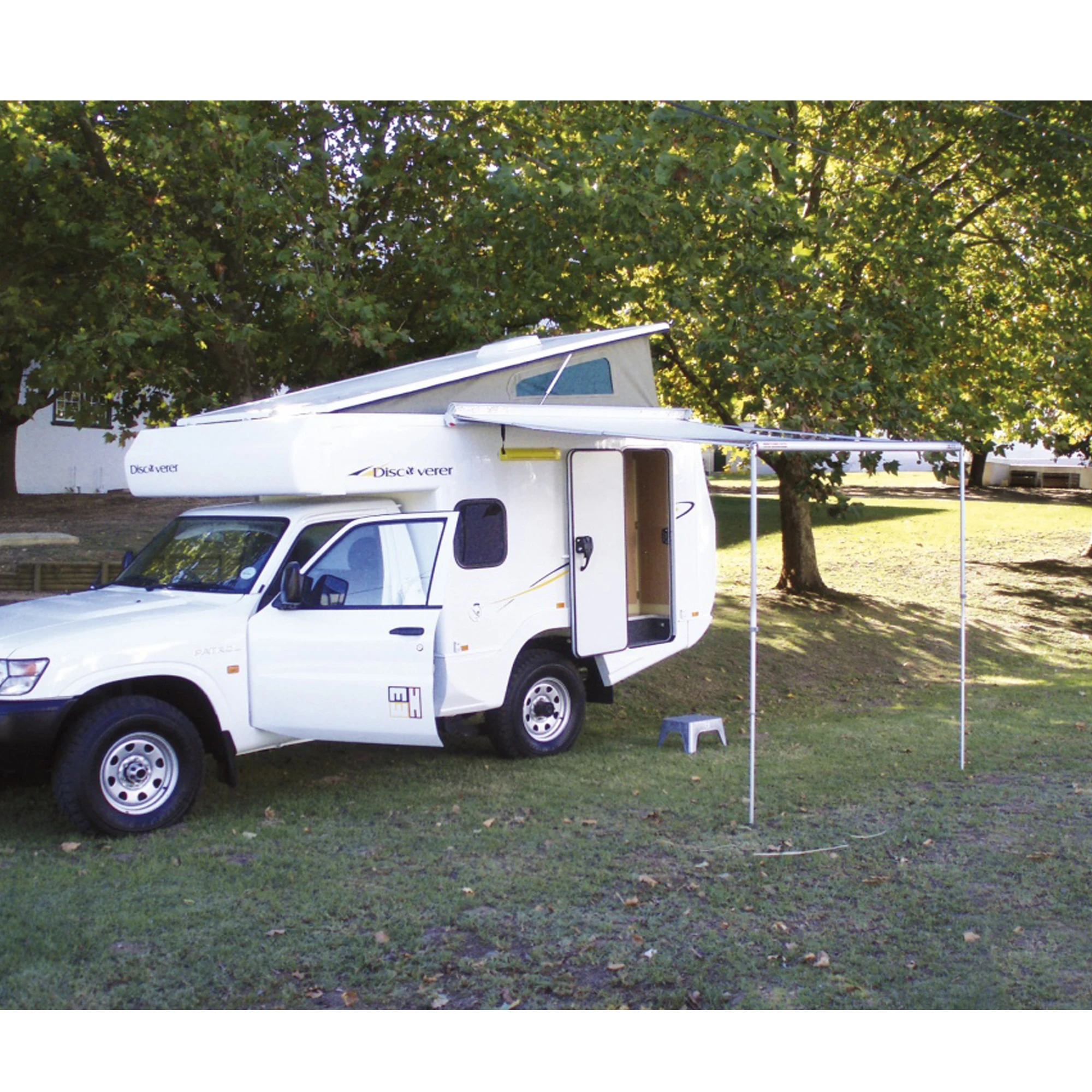 S35 Top-mounted Electric System With LED Light Strip RV Awning Customizable