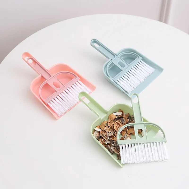 Multifunctional Mini Handheld Broom Dustpan Kit Desk Keyboard Drawer Car Pet Litter Cage Groove Cleaning Small Sweeping Brush