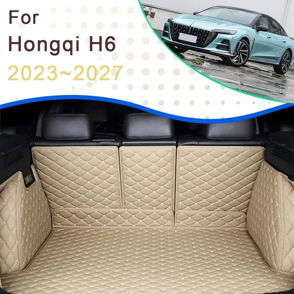 

Car Rear Trunk Mats For Hongqi H6 2023 2024 2025 2026 2027 5seat Waterproof Mats Storage Pads Carpets Auto Accessories