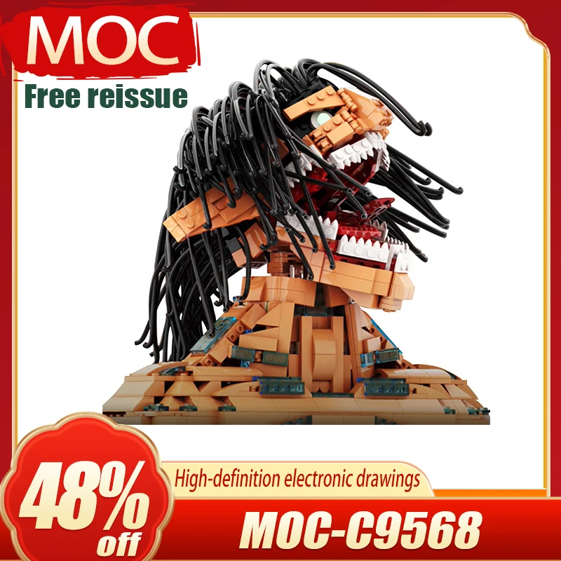 

Moc Building Block 293 C9568 Ancestor Giant Allen Children's Educational Assembly Toy Anime Figure Action Figure Juguetes 장난감 블럭