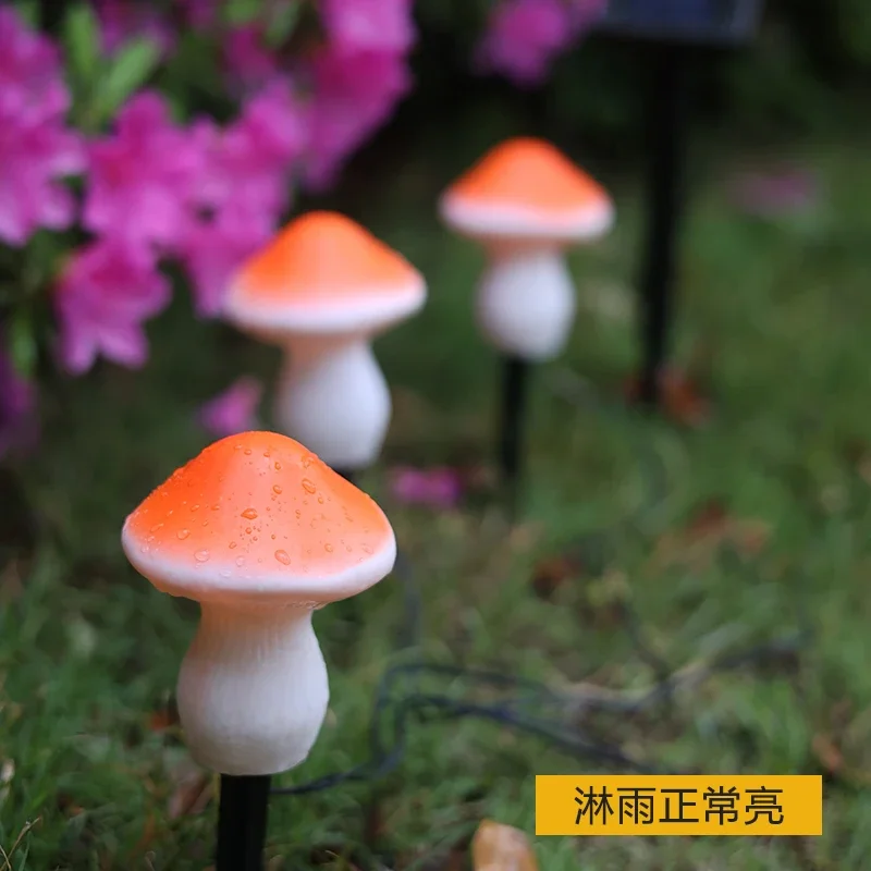 Mushroom Small Night Lamp, Outdoor Plug, Waterproof Lawn Lamp, Landscape Decoration, New