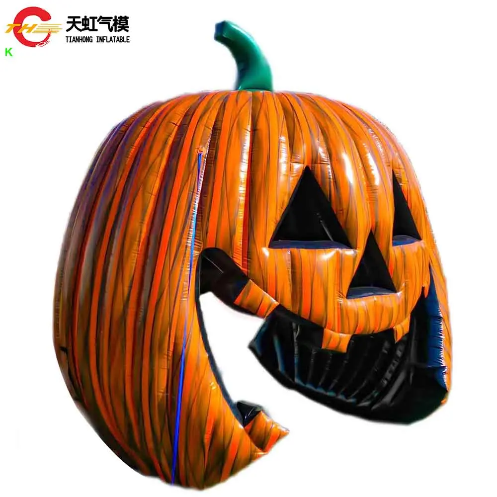 Tiendas de túnel de Halloween sangrientas asustadoras de la tienda inflable grande modificada para requisitos particulares de la cabina de calabaza