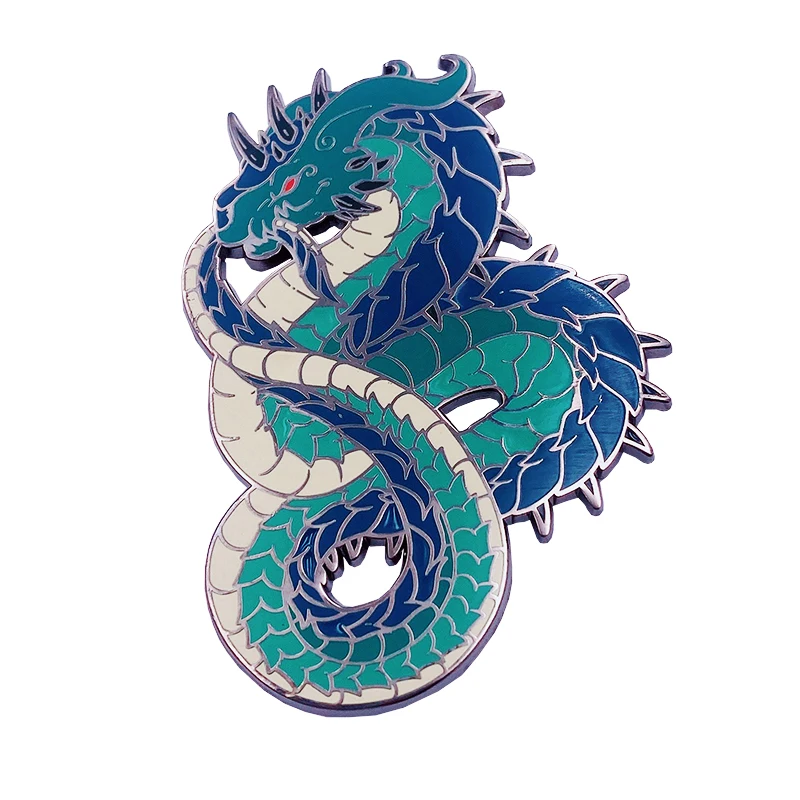 تخصيص الحيتان الأزرق الجميل مع القمر التلبيب دبوس الكرتون الساعة الرملية الأشكال الذهب معدن الصلب شارة مينا لصديق هدية