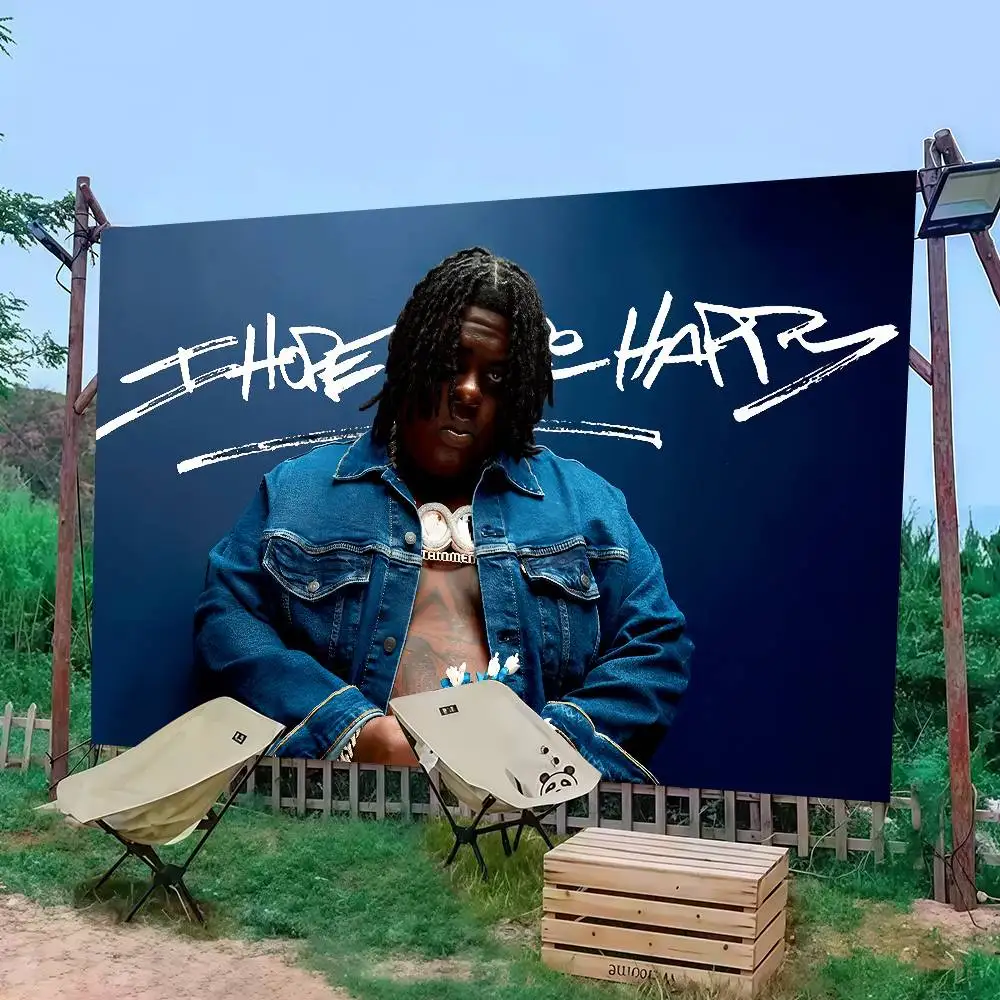 

B-BigXthaPlug I Hope You're Happy Flag Decoration Outdoor Picnic Party Home Camping Party Art Hanging Banner