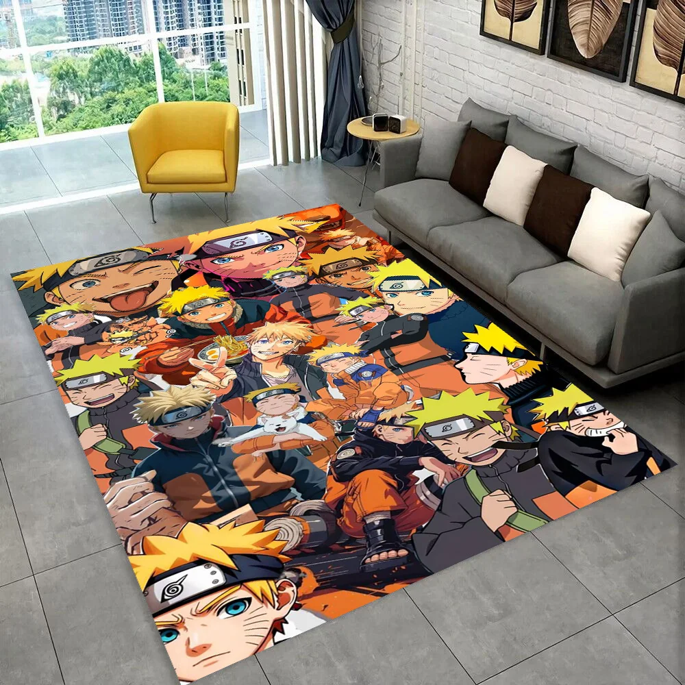 3D N-Naruto Cartoon Anime I-Itachi Teppich für Spielzimmer Schlafzimmer Wohnzimmer Sofa Heimdekoration, Kinderbereich Teppich Rutschfeste Bodenmatte