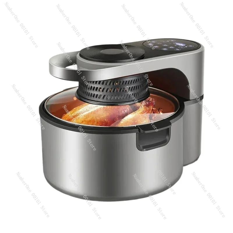 Multifunctional visual air fryer touch control fully automatic intelligent rotating large capacity electric fryer Electric oven