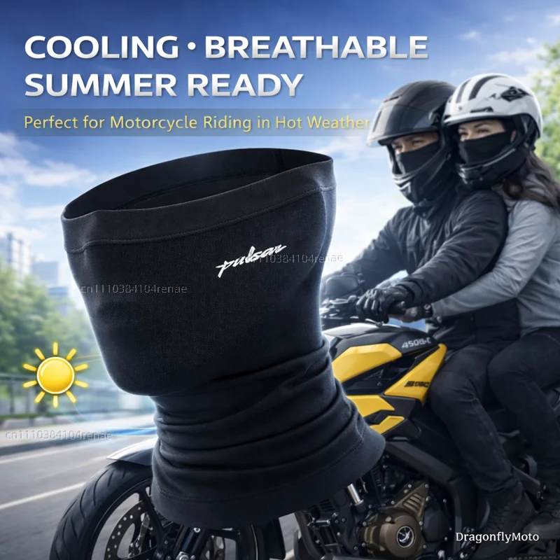 

For Bajaj Pulsar 200 NS/200 RS/200 AS 200RS 200NS 200AS Motorcycle Summer Cooling Breathable Face Mask Neck Gaiter Balaclava