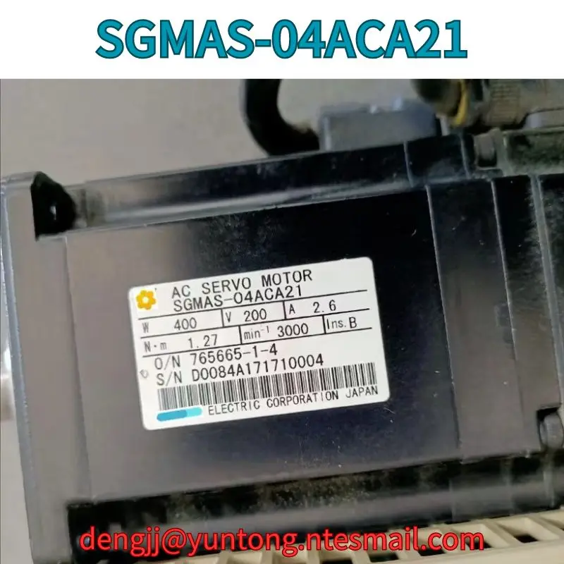 

Used SGMAS-04ACA21 servo motor 400W test OK Fast Shipping