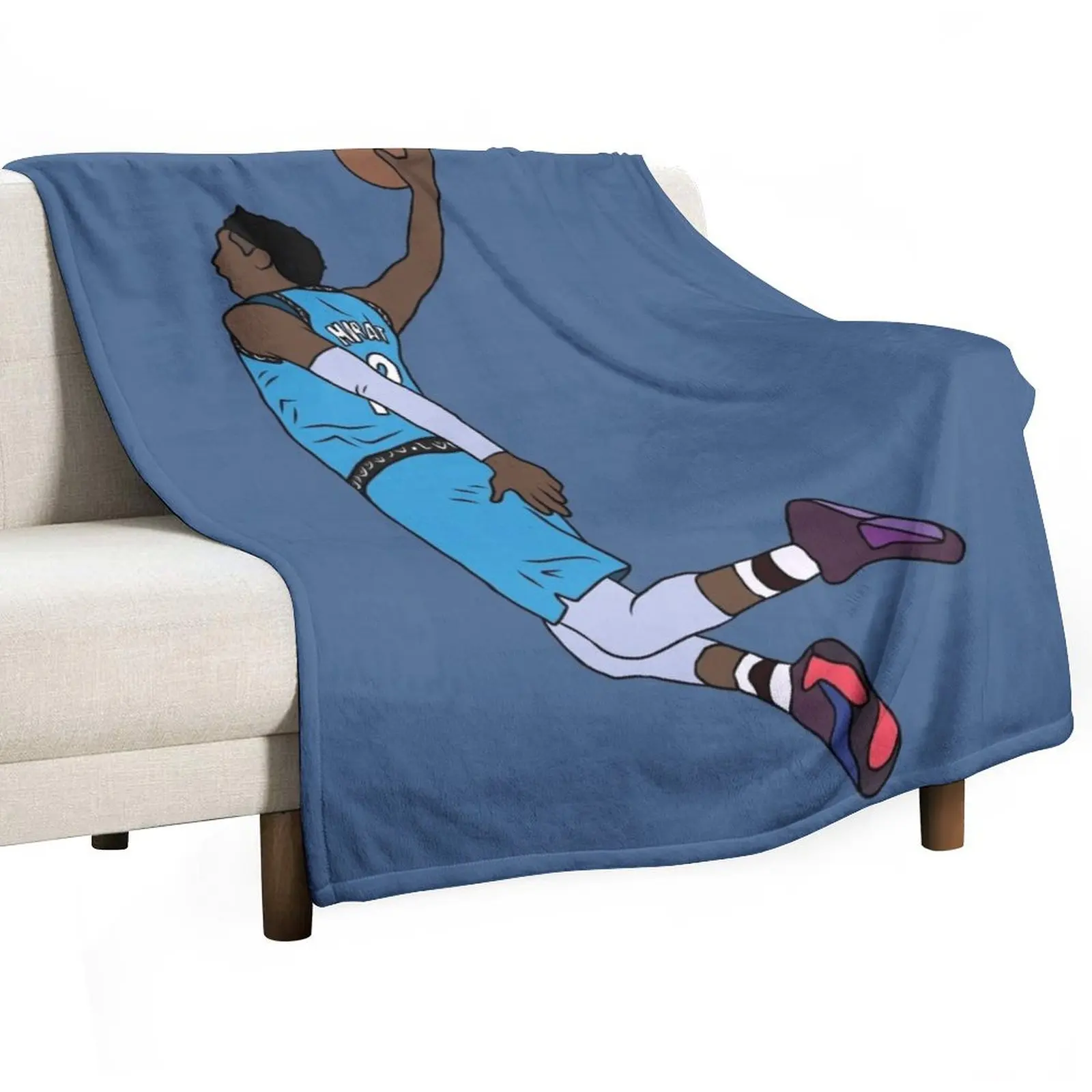 Ja Morant Dunk Throw Blanket manga Soft Beds Hairys Blankets