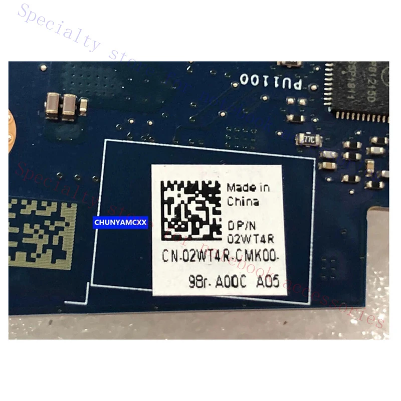 AAA+  for Dell Precision 7530 Portable computer Motherbroad Belt I7-8850H DAP10 LA-F591P 02WT4R