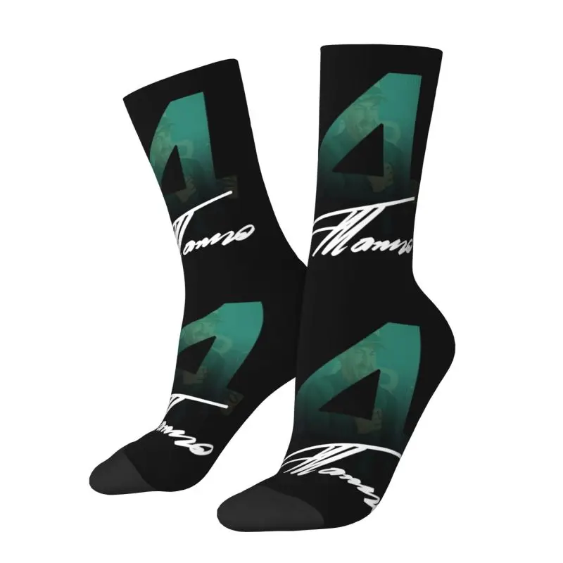 Kawaii Print Alonso Motorcycle Race Socks for Men Women Stretch Summer Autumn Winter Fernando Sport Car Crew Socks