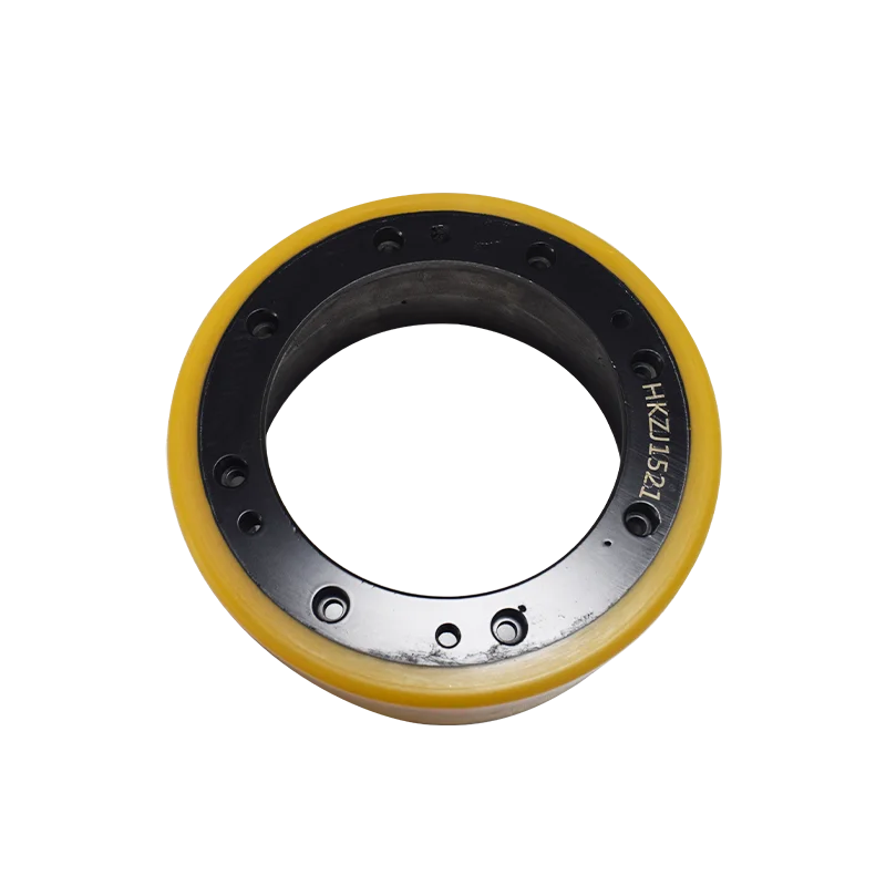 Steel Rimmed Rubber Bandaged PU Drive Wheel for Forklift Truck 210*75/83(8holes) Forklift Wheel