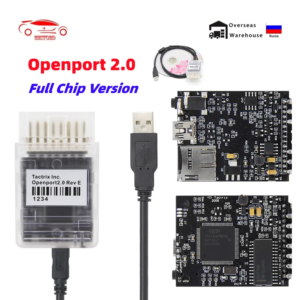 OpenPort 2 0 For Toyota J2534 ECU FLASH Tactrix Open Port 2.0 Scanner for Benz Xentry OBD 2 OBD2 Car Chip Tuning Auto Tool