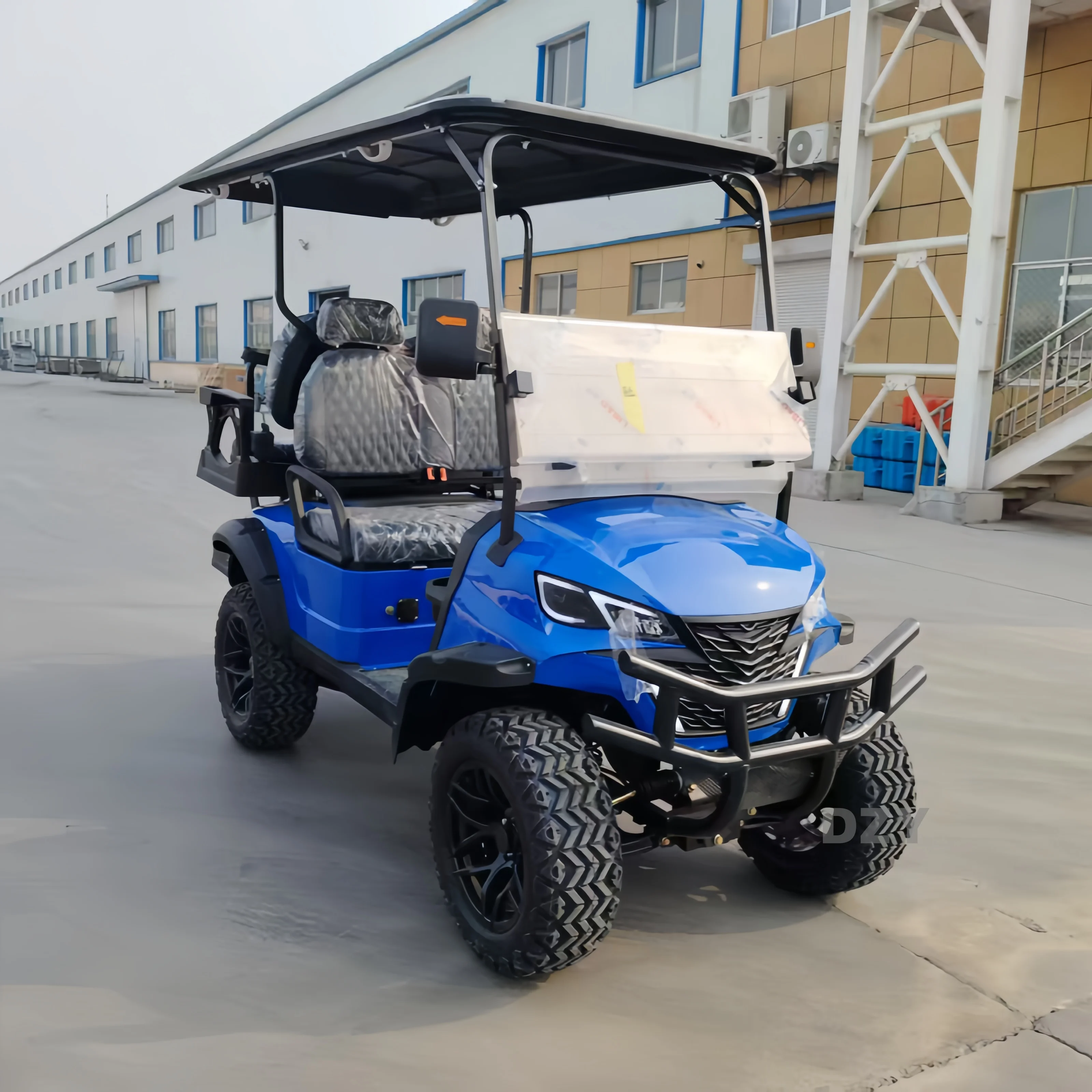 Durable, Low Noise, Elegant Design, Energy saving, Best Four Seat Electric Hotel Trolley for Sale Solar panel power generation
